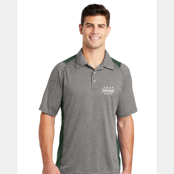 Heather Colorblock Contender  Polo Thumbnail